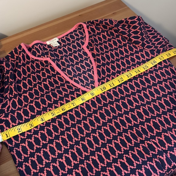 J Crew navy and pink tunic size xs - Picture 5 of 7